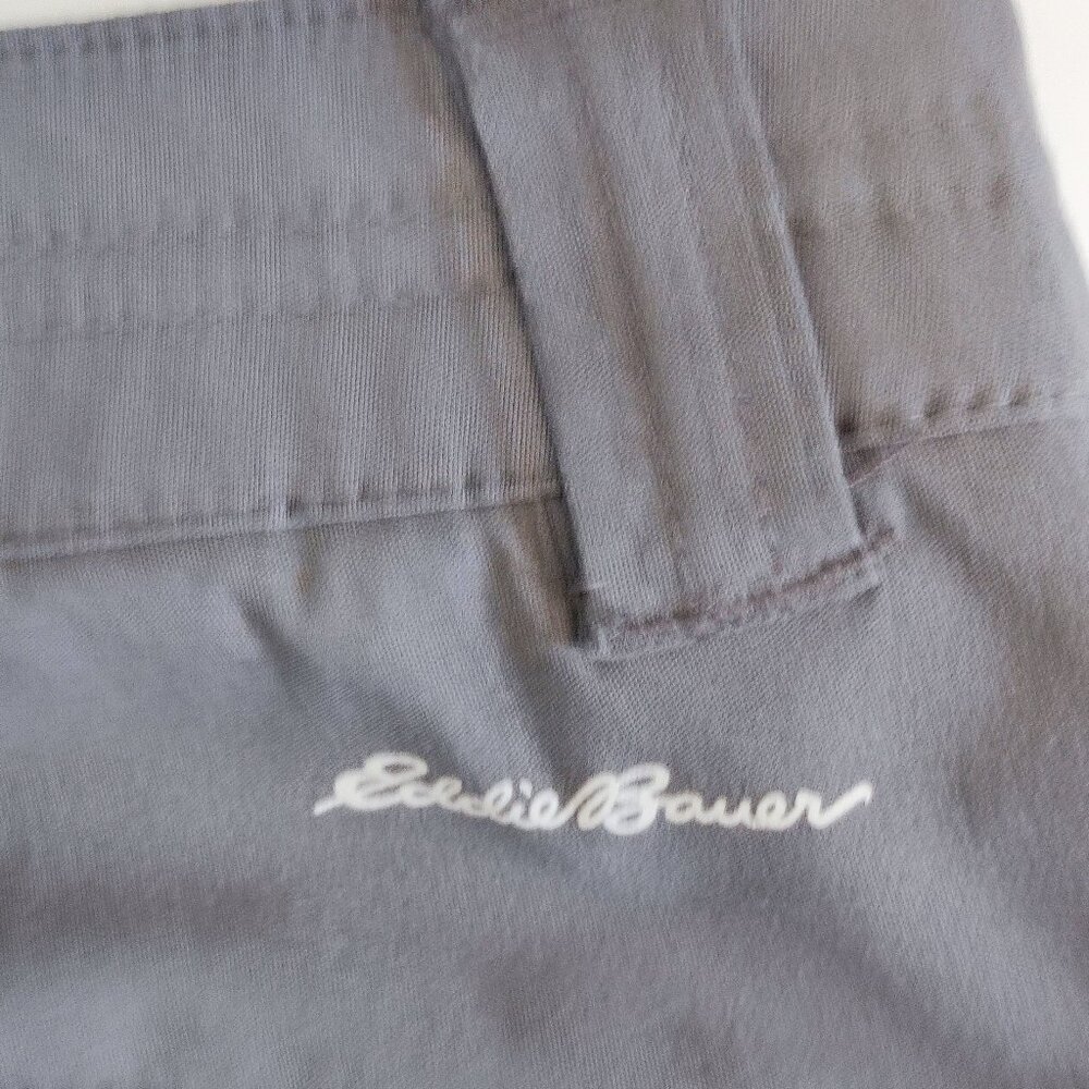 Eddie Bauer Rainer Capris outdoor activity pants grey women's size 10 - Picture 10 of 14